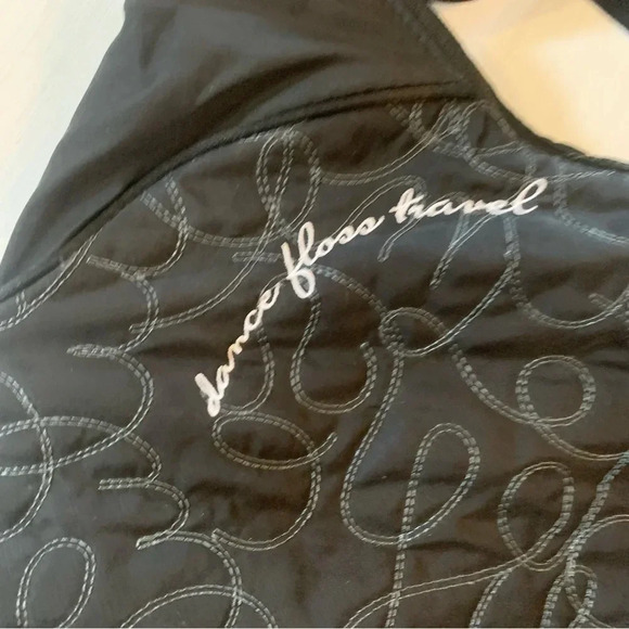 Lululemon Black Dance Floss  Travel Messenger Bag - Picture 5 of 8